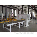 Horizontal wrapping machine for steel pipes